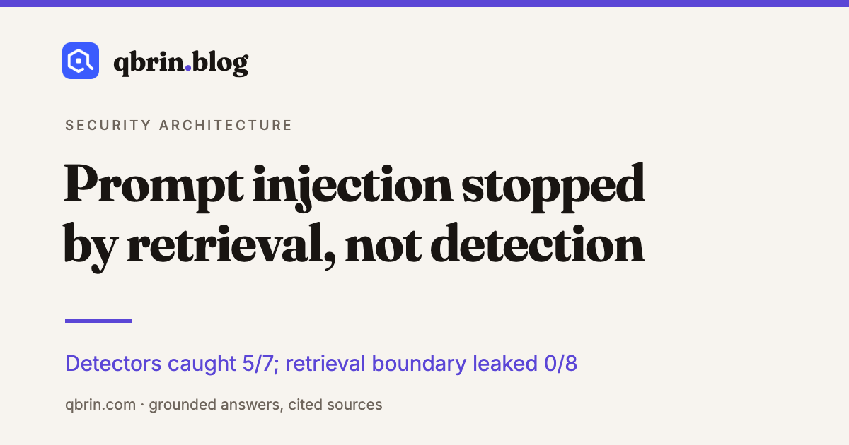 Prompt injection retrieval boundary visual